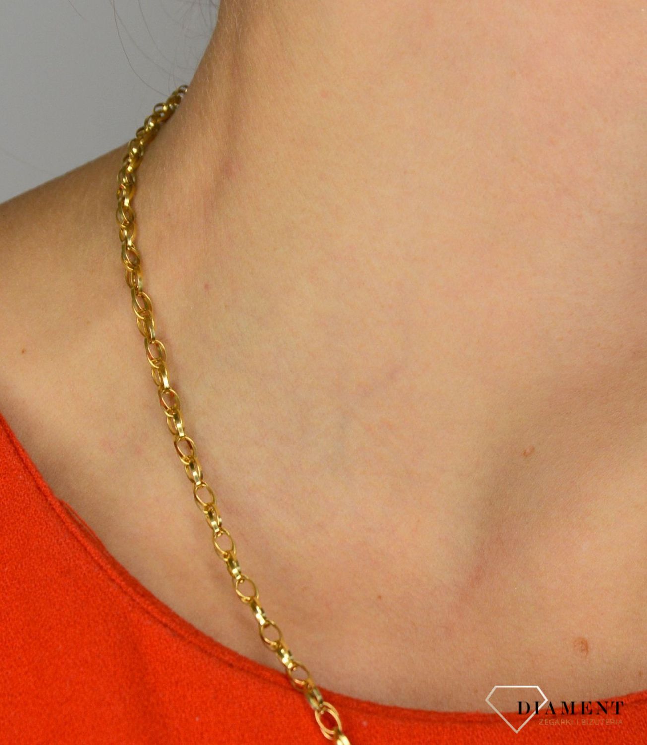 Złoty łańcuszek 585 o szerokości 3,5 mm DIA-LAN-1251-585 3,5mm.jpg